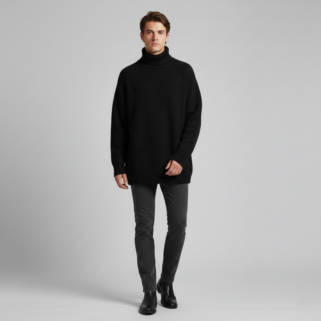 Oversized Turtleneck Sweater