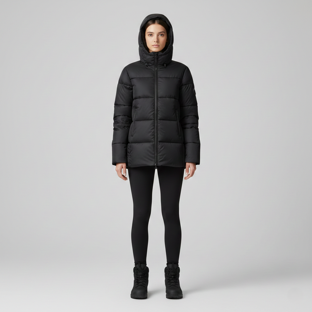 Puffer Jacket with Hood