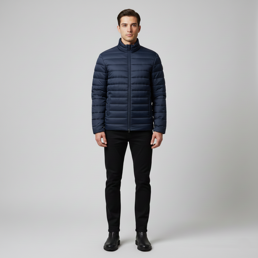 Quilted Zip-Up Insulated Jacket