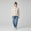 Sweater with Heart Pattern
